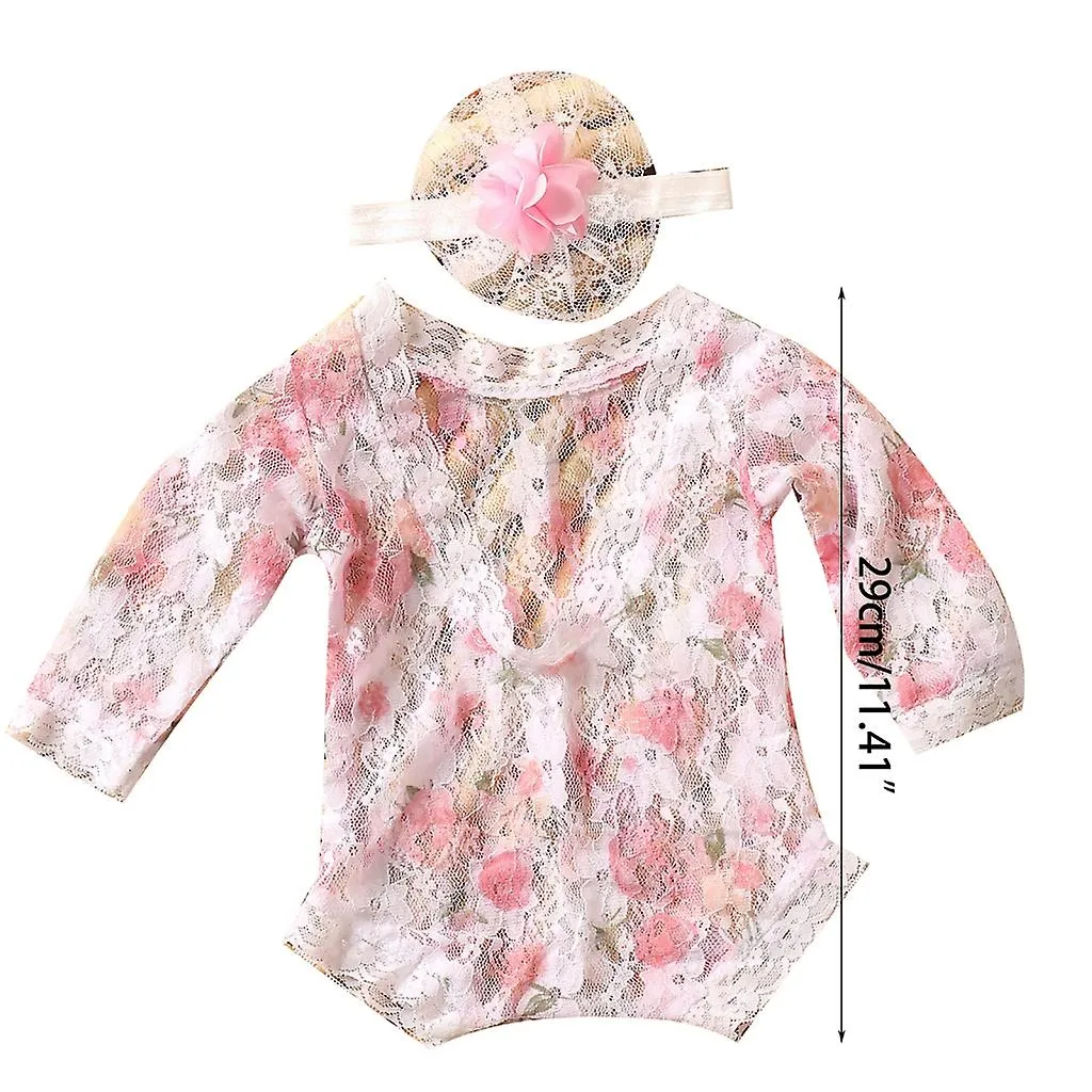 Baby Photography Props Outfit Lace Rompers Newborn Girl Photo Shoot Outfits