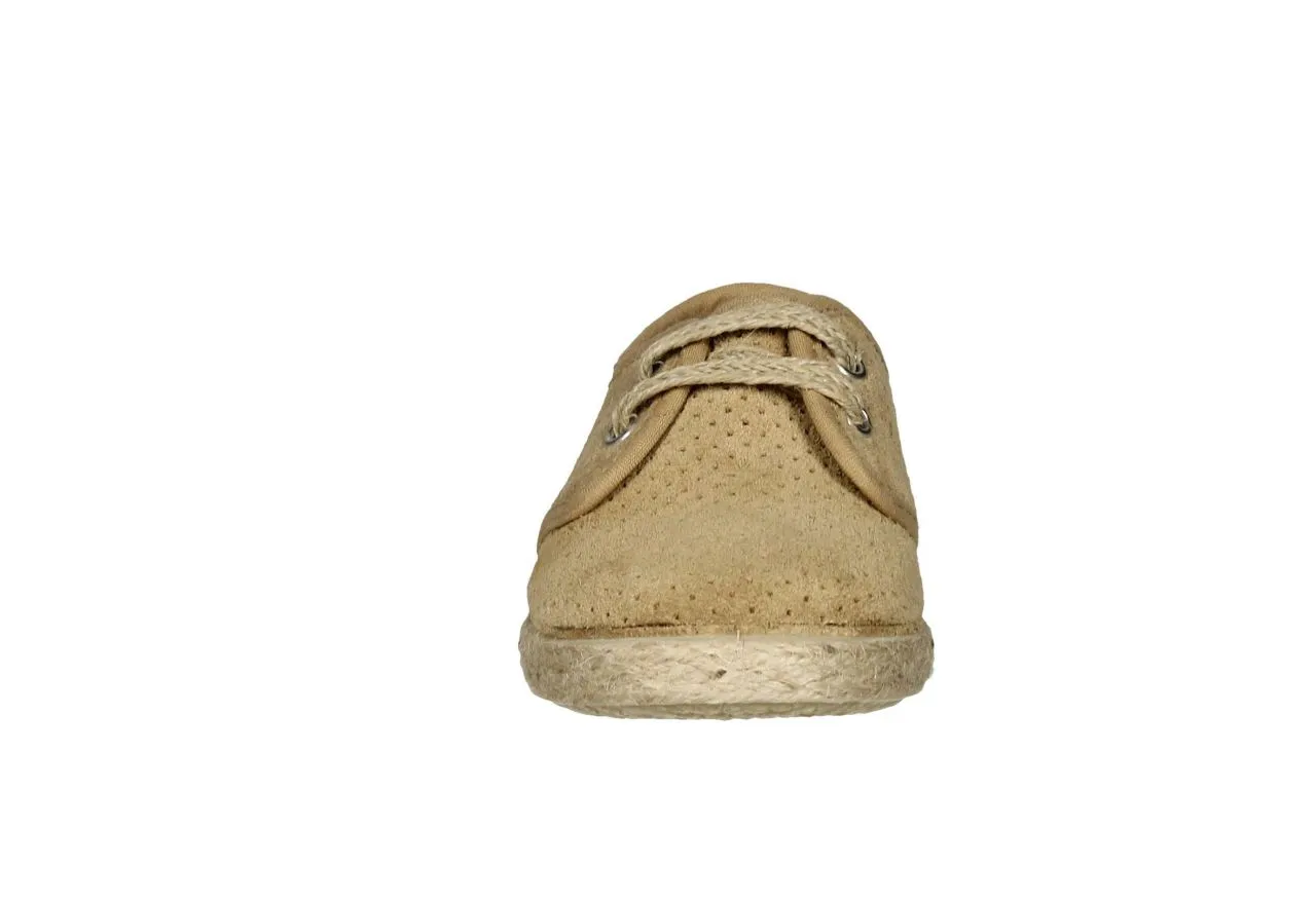 Blucher Picado Serraje Arena Con Bandaleta