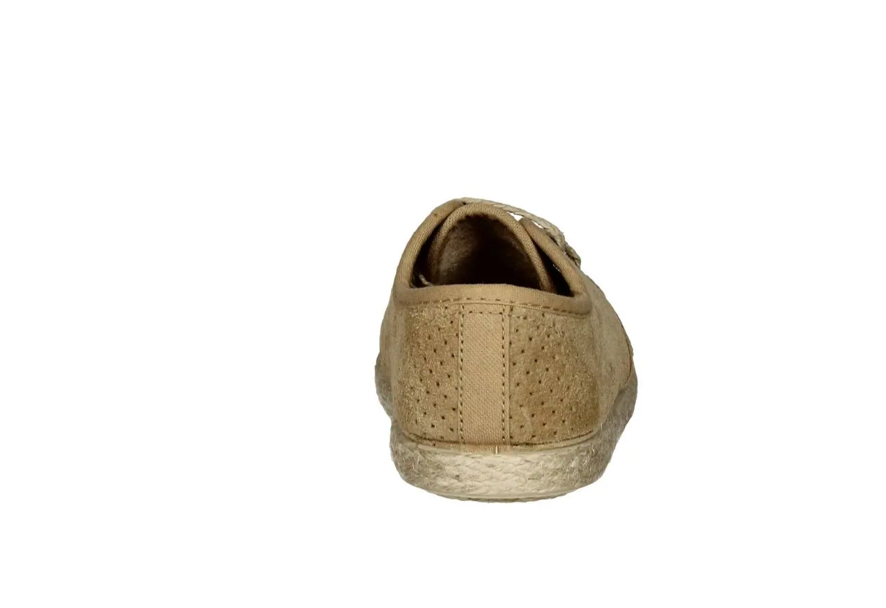 Blucher Picado Serraje Arena Con Bandaleta