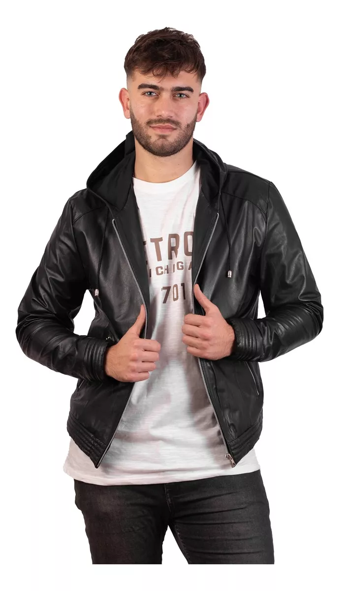 CAMPERA DE CUERO VACUNO 100% LEGITIMO DE HOMBRE  ART: 06
