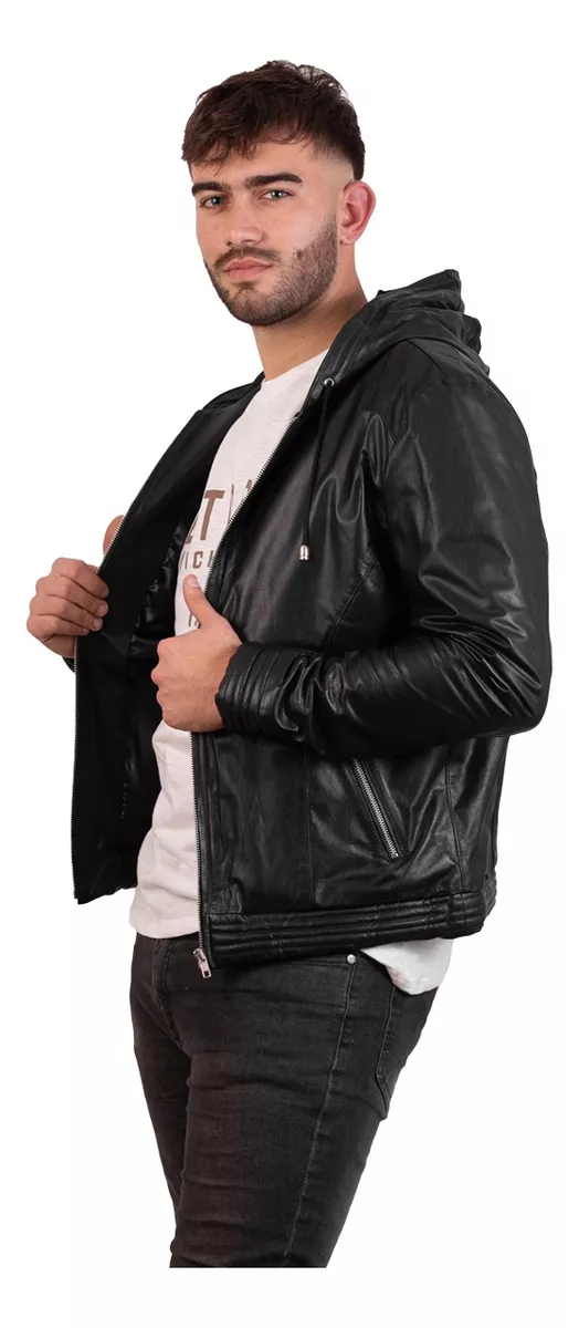 CAMPERA DE CUERO VACUNO 100% LEGITIMO DE HOMBRE  ART: 06