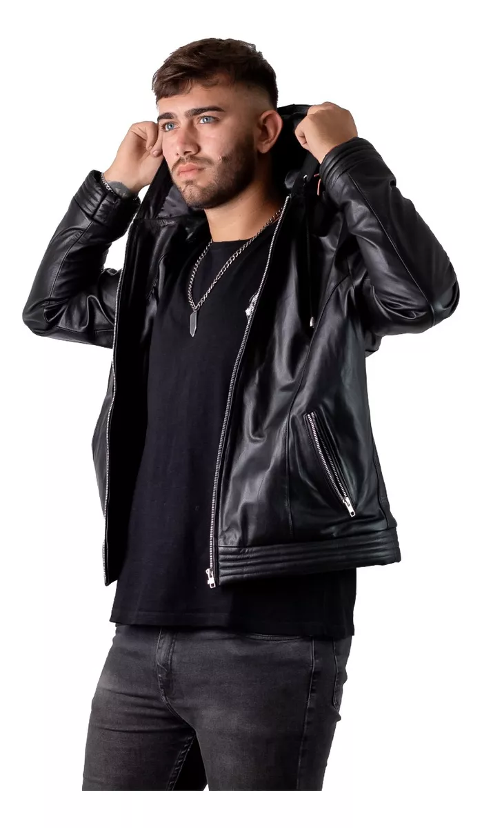 CAMPERA DE CUERO VACUNO 100% LEGITIMO DE HOMBRE  ART: 06
