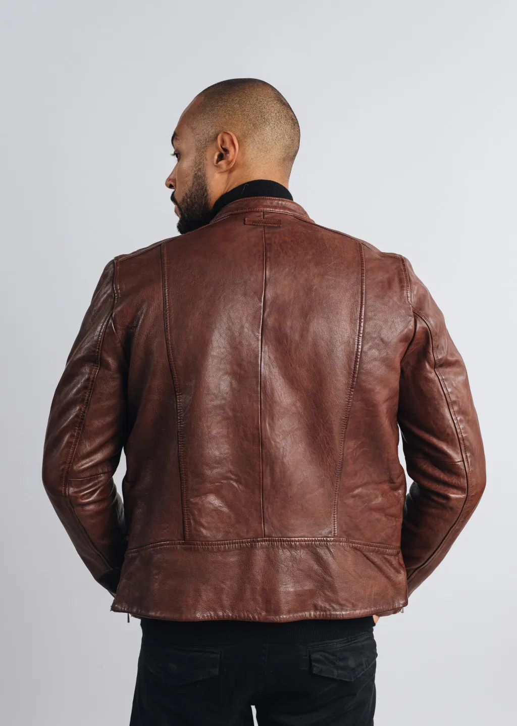Chaqueta de cuero FAISSE GREEN