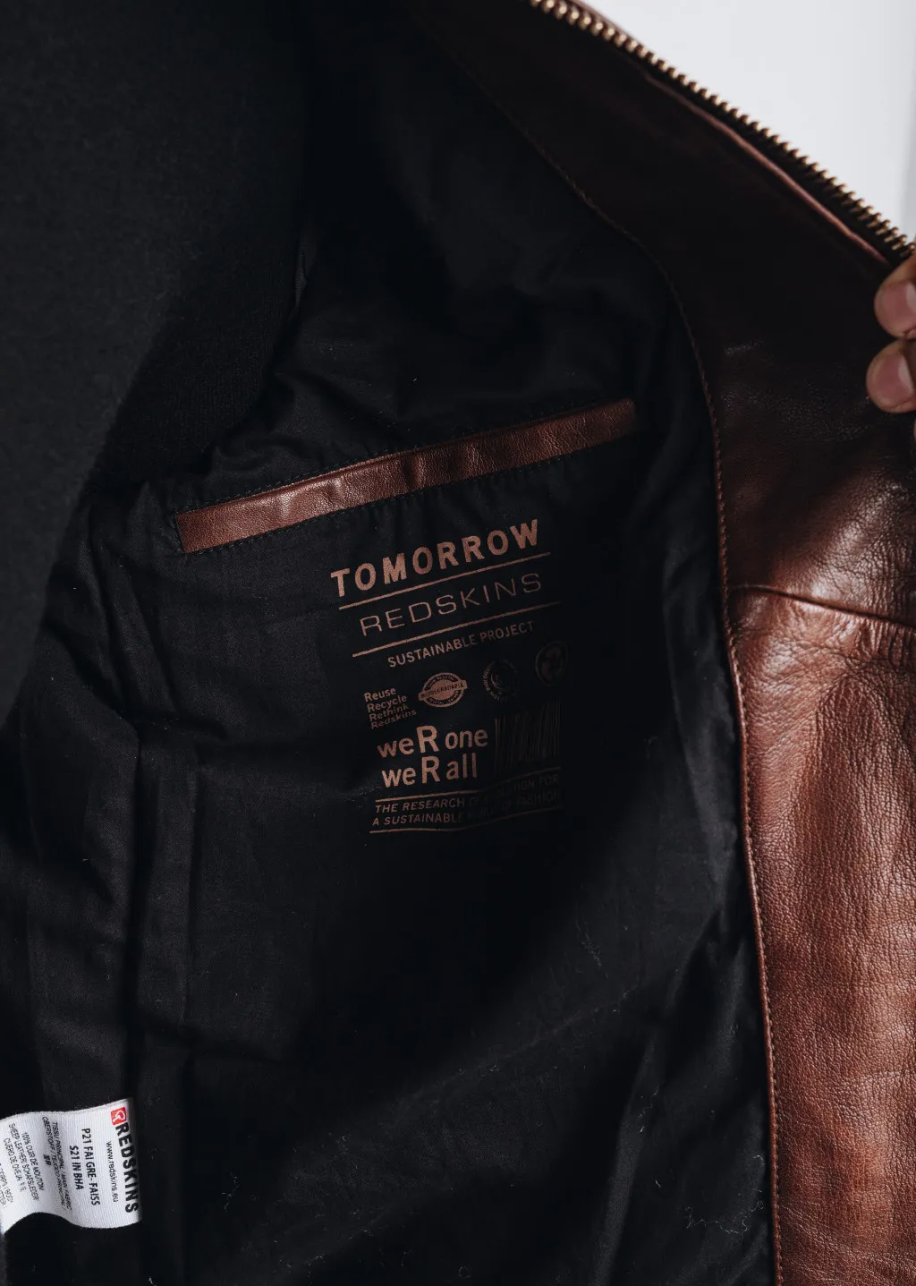 Chaqueta de cuero FAISSE GREEN