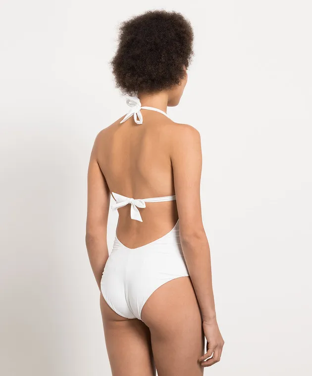 Ermanno Scervino White swimsuit with lace