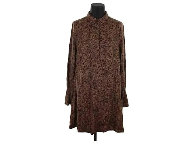 Essentiel Antwerp Vestido marrón Castaño 