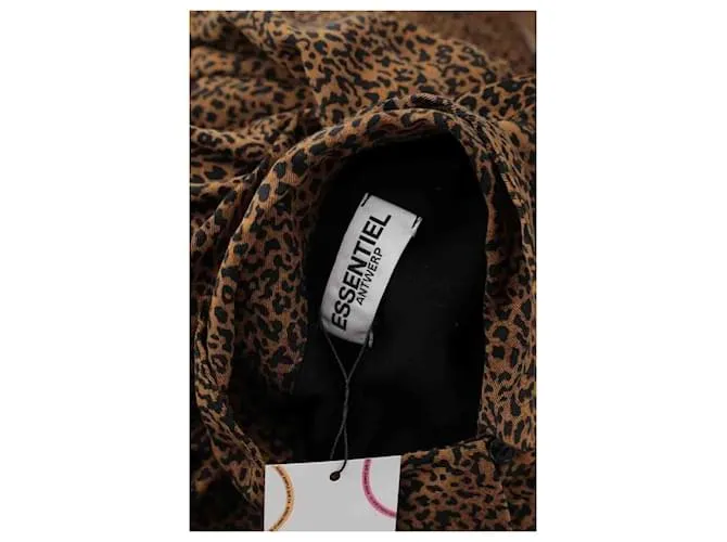 Essentiel Antwerp Vestido marrón Castaño 
