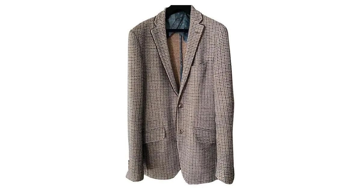 Etro Chaqueta marrón jaspeado Marrón oscuro 