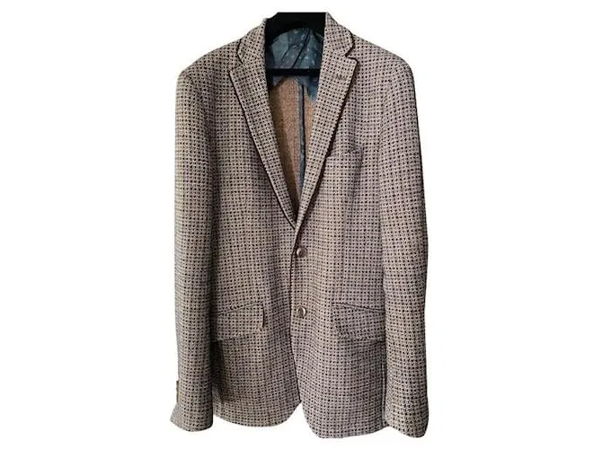 Etro Chaqueta marrón jaspeado Marrón oscuro 