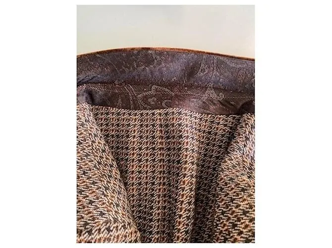Etro Chaqueta marrón jaspeado Marrón oscuro 