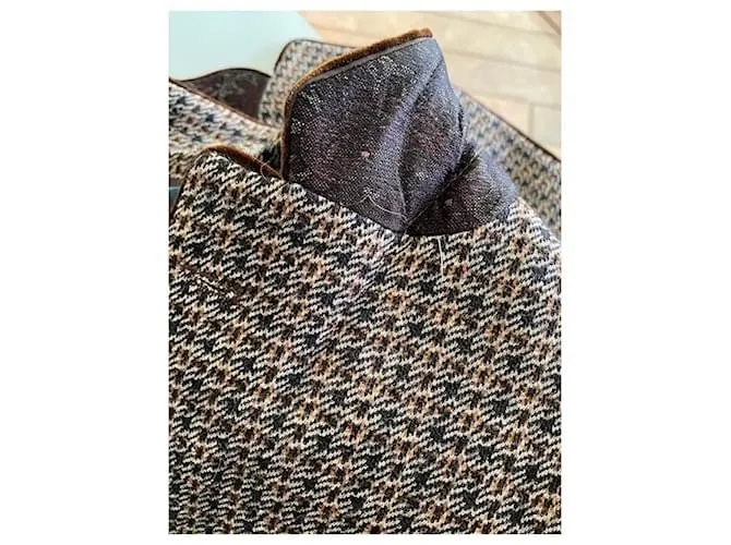 Etro Chaqueta marrón jaspeado Marrón oscuro 