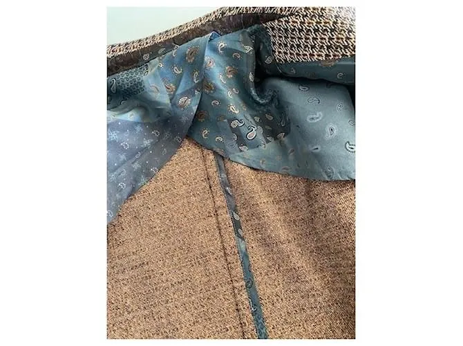 Etro Chaqueta marrón jaspeado Marrón oscuro 