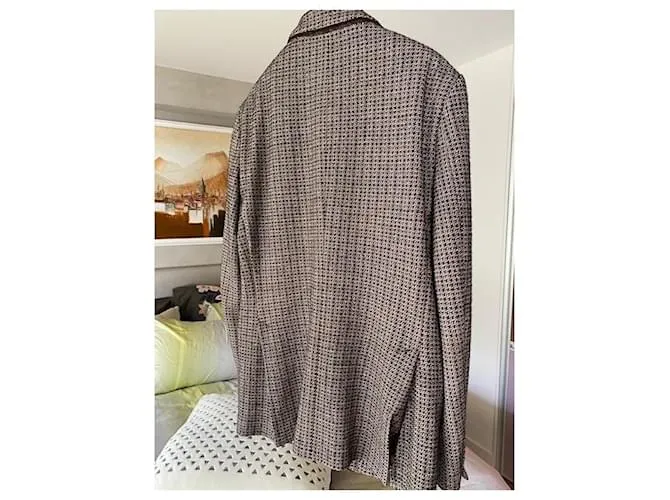 Etro Chaqueta marrón jaspeado Marrón oscuro 