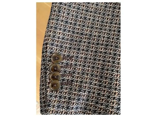 Etro Chaqueta marrón jaspeado Marrón oscuro 
