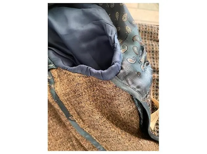 Etro Chaqueta marrón jaspeado Marrón oscuro 