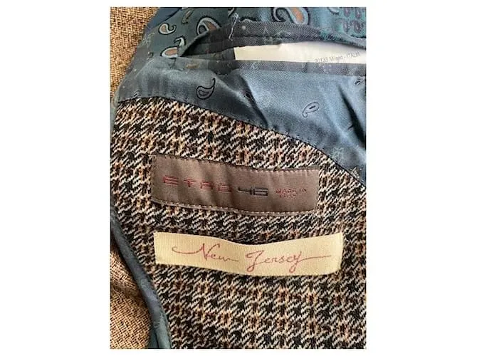 Etro Chaqueta marrón jaspeado Marrón oscuro 