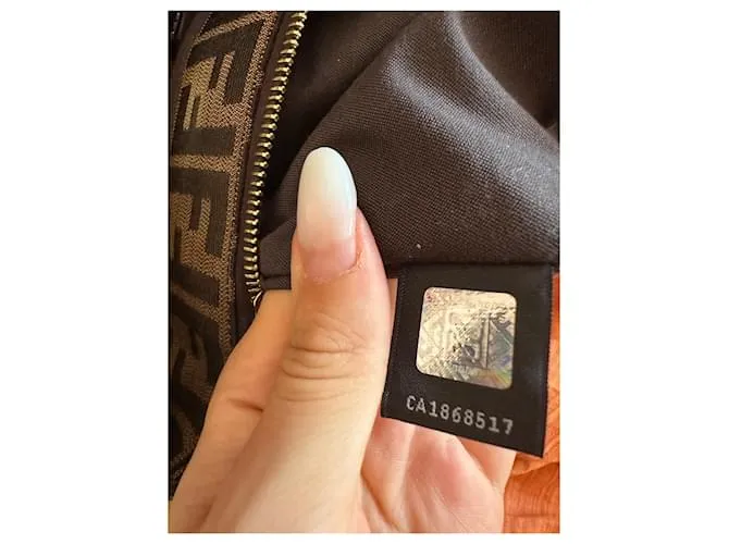Fendi Miya Negro Marrón oscuro 