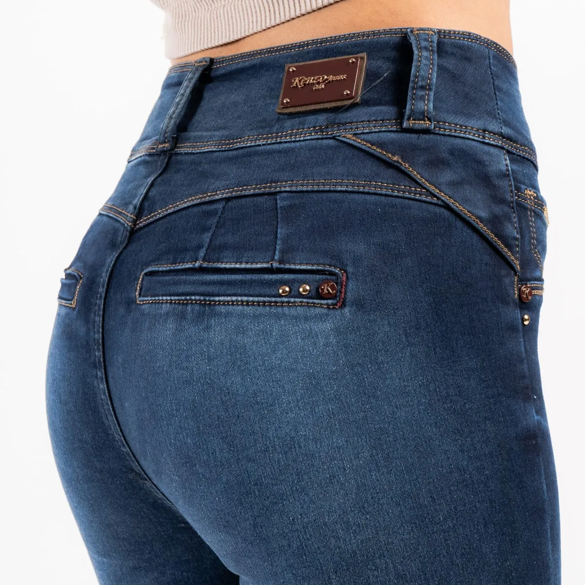 Jean Slim Gold Hoppet