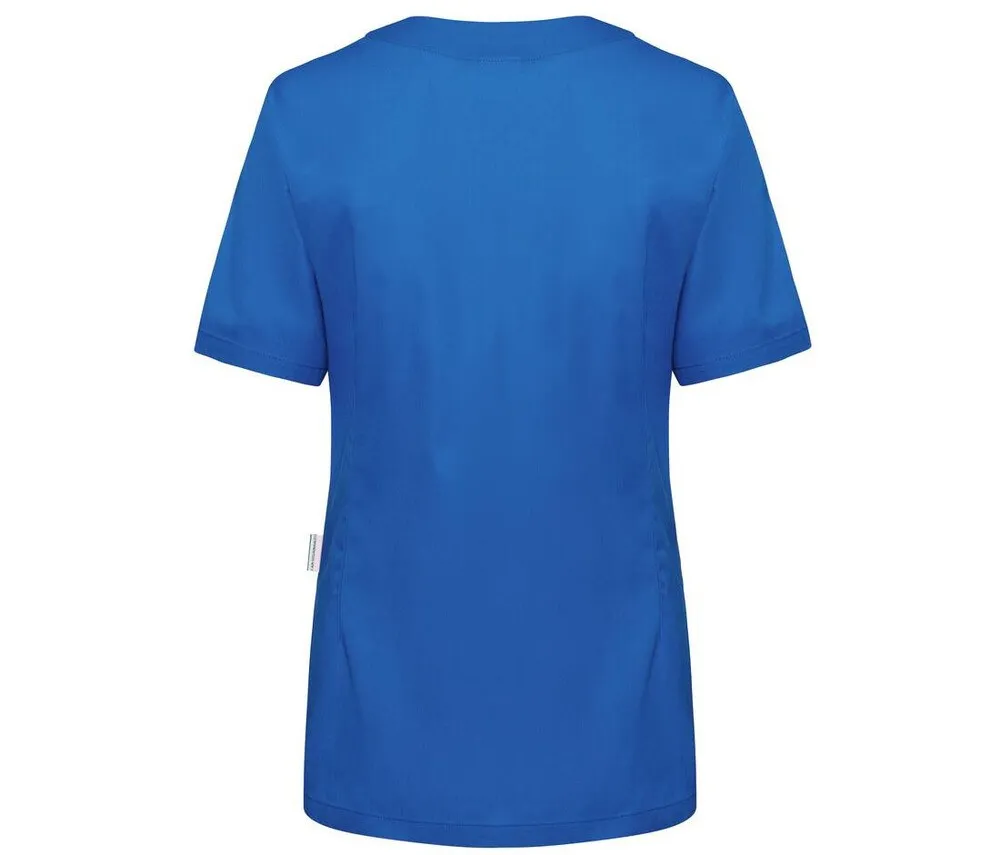 KARLOWSKY KYKS63  SUSTAINABLE LADIES' TUNIC WITH SHORT SLEEVES AND VNECK  AZUL ROYAL