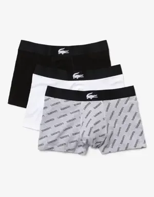 Lacoste Pack de 3 calzoncillos de hombre en algodón stretch