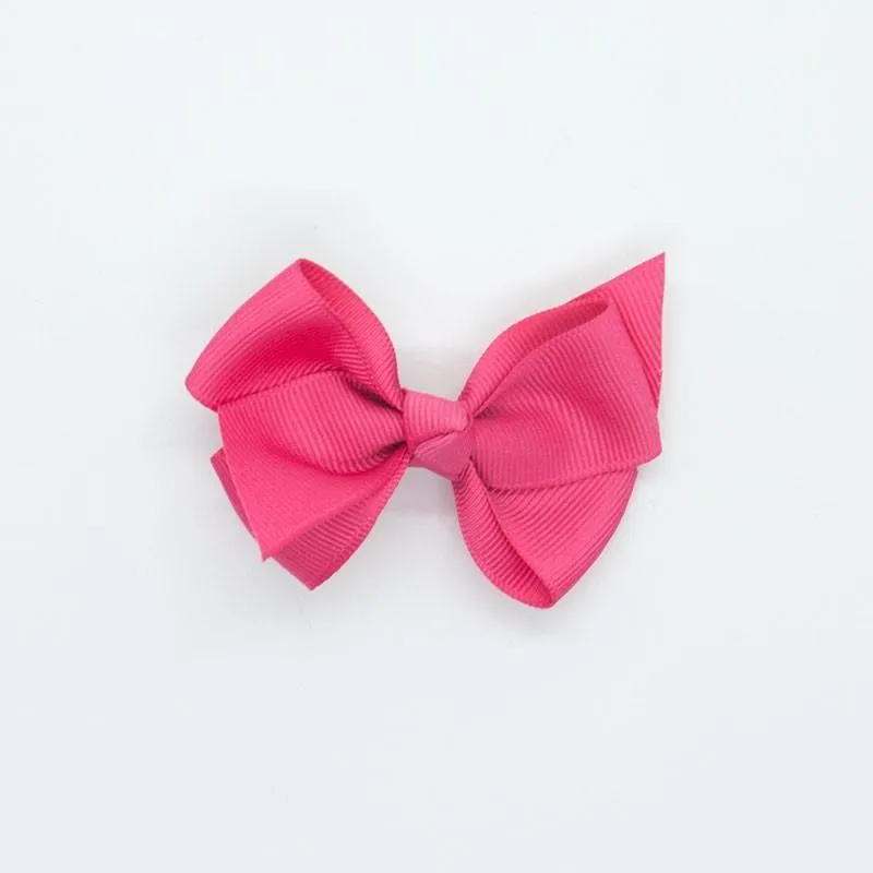 Lazo nudo grosgrain fucsia