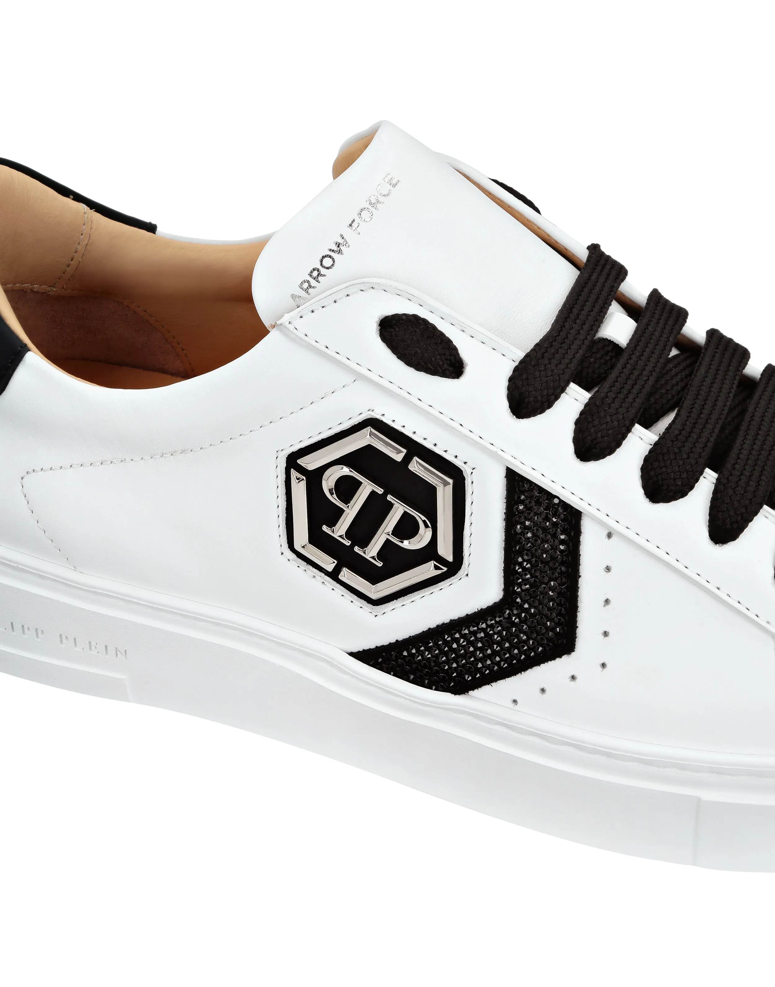 LOTOP LEATHER ARROW FORCE STRASS SNEAKERS