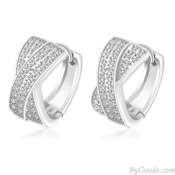 LUXURY GOLD PLATED HANDINLAID ZIRCON EARRING