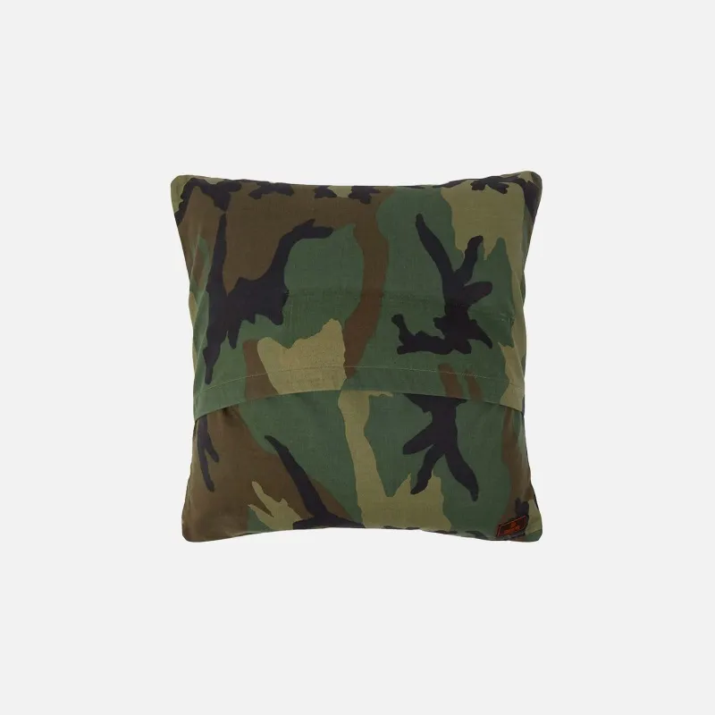 MAHARISHI 7016WOODLAND UPCYCLED CAMO CUSHION 45X45 CM