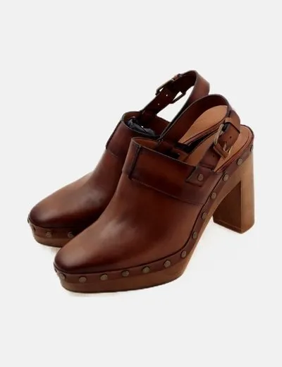 Massimo Dutti Zueco marrón básico