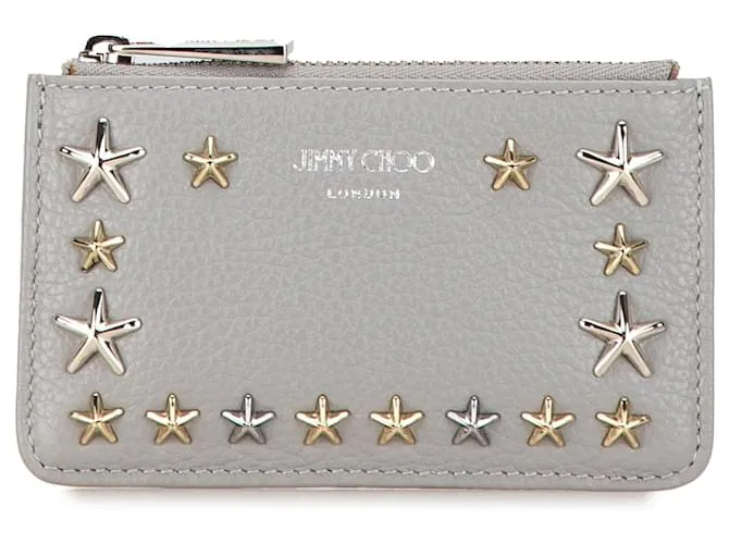 Monedero y llavero Nancy con estrellas en gris Jimmy Choo 