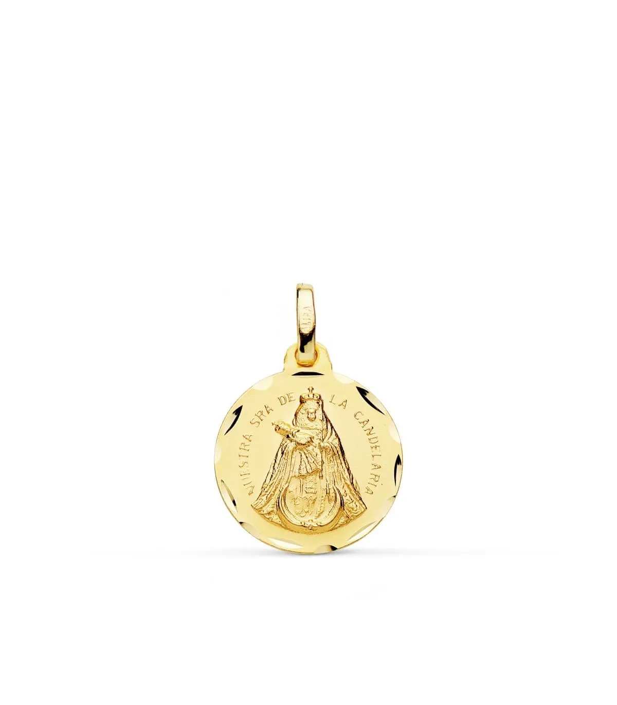 Médaille Notre Dame Candelaria 18 K 16 mm