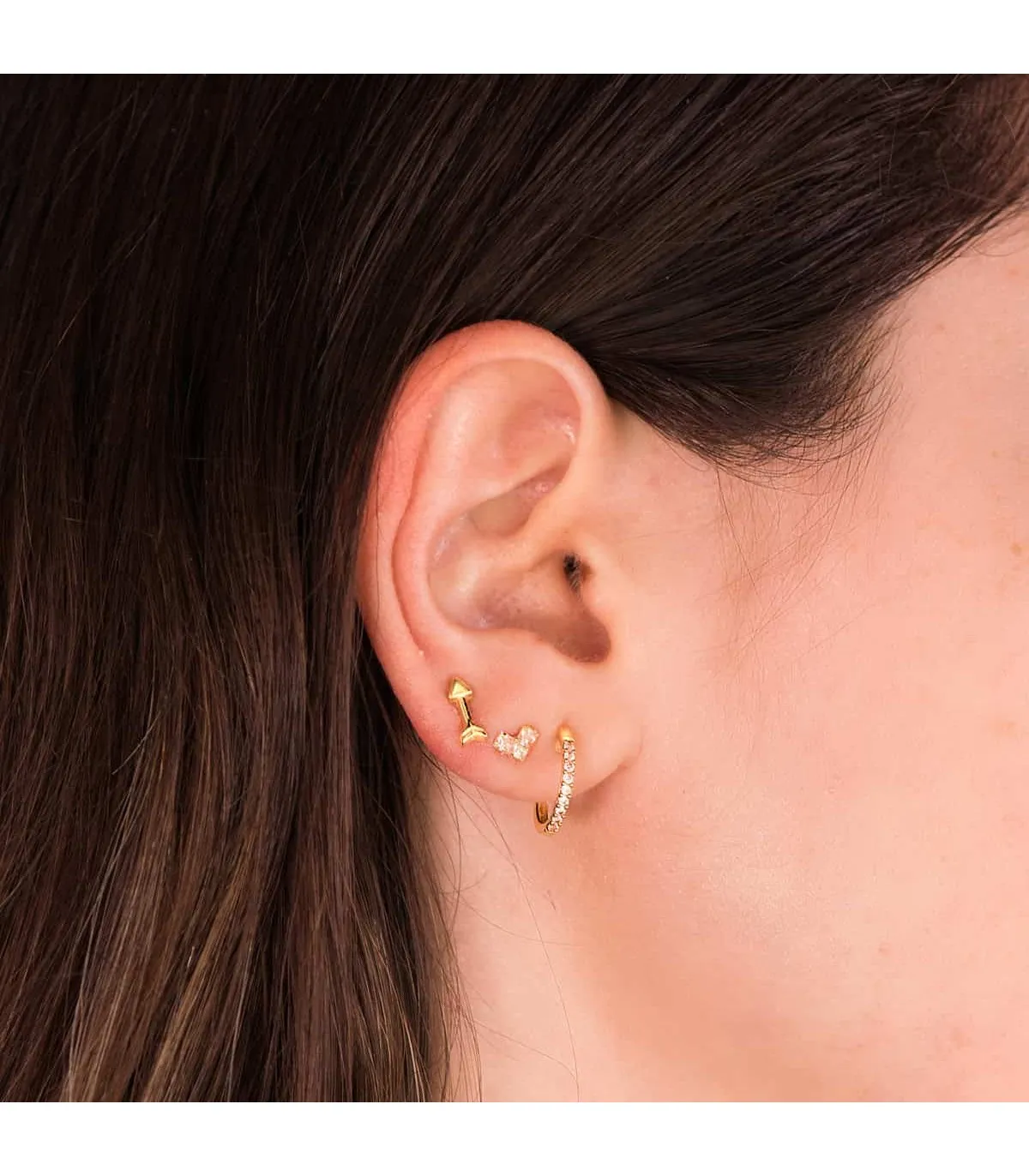 Pendiente suelto Corazón Oro Amarillo 18K