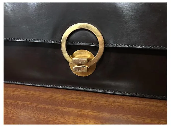 Ring Anillo Hermès Marrón oscuro 