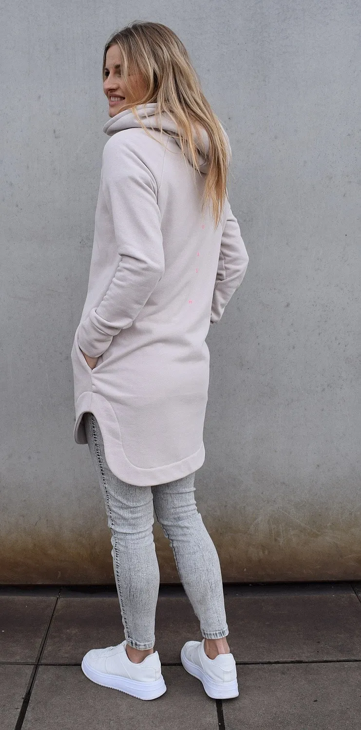 SUDADERA M.ASCHBE ORIGINAL LONG  CREAM  WOMEN´S