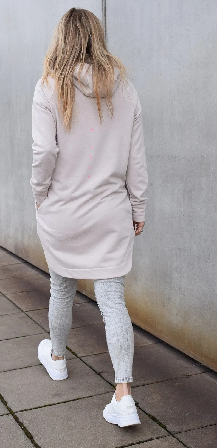 SUDADERA M.ASCHBE ORIGINAL LONG  CREAM  WOMEN´S