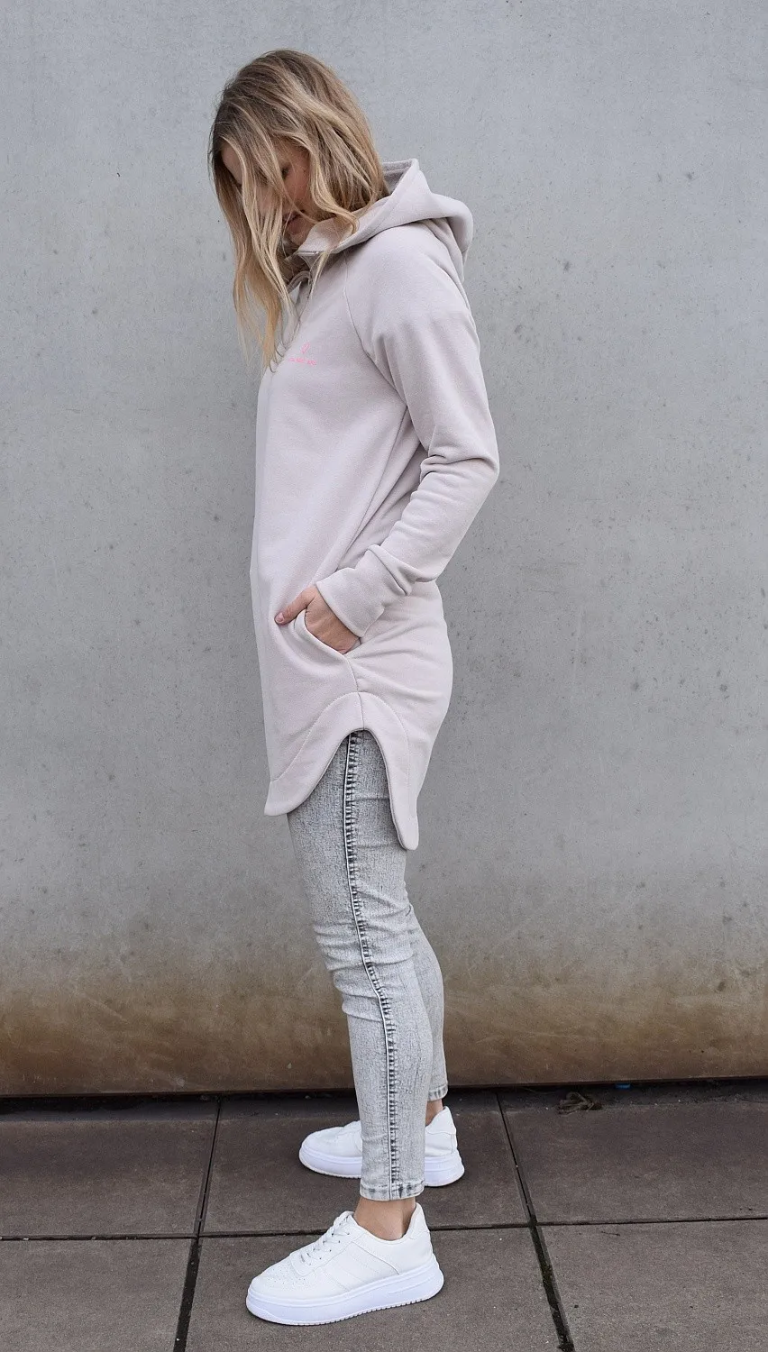 SUDADERA M.ASCHBE ORIGINAL LONG  CREAM  WOMEN´S