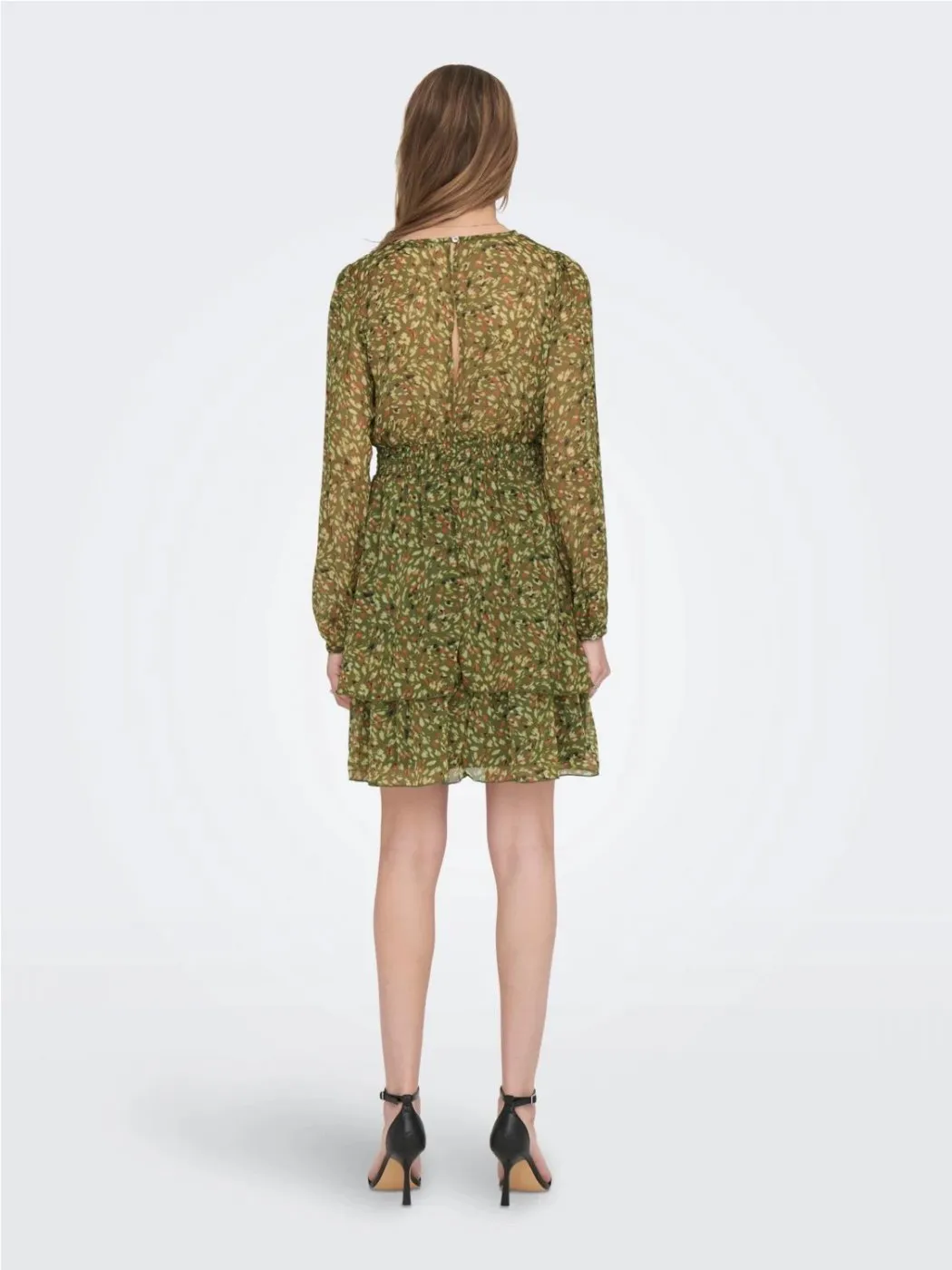VESTIDO ONLY MUJER ONLADELE LIFE VNECK VERDE